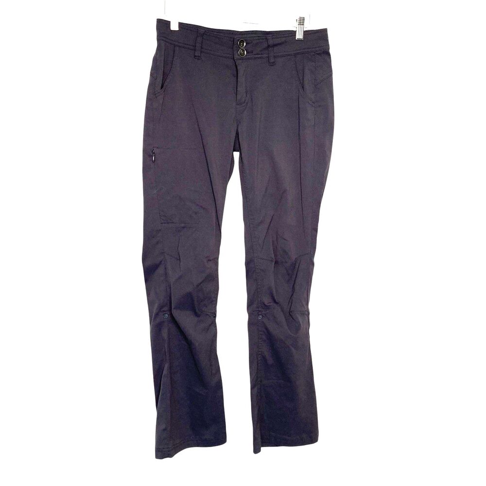 prAna Women’s Gray Outdoor Hiking Pants Size 4 Stretch Zip Pockets